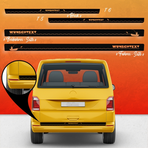 VW T5 & T6 Seitenstreifen Set - Individualisieren Sie Ihr Fahrzeug mi