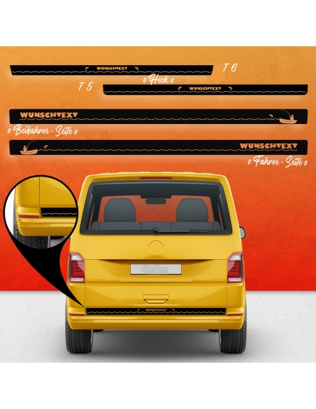 VW T5 & T6 Seitenstreifen Set - Individualisieren Sie Ihr Fahrzeug mi