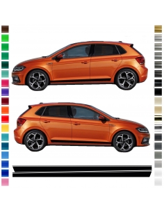 copy of Sticker - side stripe set/décor suitable for VW / Volkswagen Polo in desired color