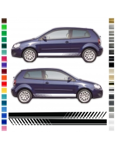 copy of Sticker - side stripe set/décor suitable for VW / Volkswagen Polo in desired color