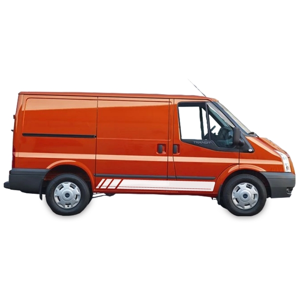 "Ford Transit Seiten-Streifen Set: Passend für 3. Gen 2000-2013 - Wu