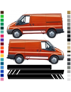 "Ford Transit Seiten-Streifen Set: Passend für 3. Gen 2000-2013 - Wu