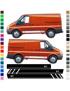 copy of "Viper Stripe" Sticker - Side Stripe Set/Décor suitable for Ford Transit Custom in desired color
