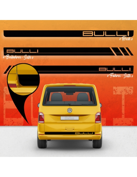 "B-Ware Seiten-Streifen Set für VW T5 Bulli R Bus - Ivory Dekor, Pas