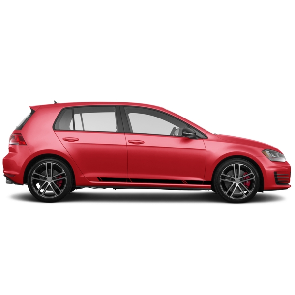 Seitenstreifen Set für Volkswagen / VW Golf 7 GTI - Stilvoll und ind