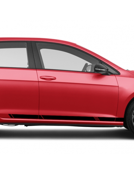 Seitenstreifen Set für Volkswagen / VW Golf 7 GTI - Stilvoll und ind