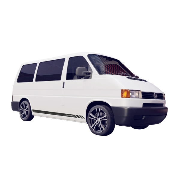 VW T4 Racing Bus Seiten-Streifen Aufkleber-Set: Stilvoll und dynamisc