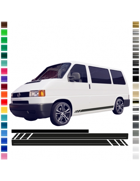 copy of Sticker - side stripe set/décor suitable for Volkswagen / VW T4 bus with desired text / lettering & desired color