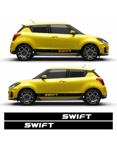 "Suzuki Swift Seiten-Streifen Sticker - B-Ware, Weiss Glanz"