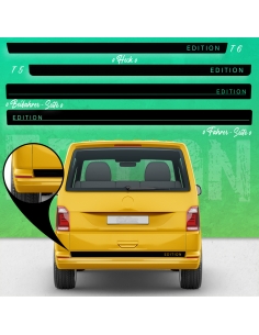 copy of Sticker - side stripe set/décor suitable for Volkswagen / VW T5 & T6 Edition Bus in desired color