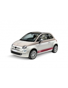 "Stylisches Seiten-Streifen Set für Fiat 500 - B-Ware Aufkleber in S