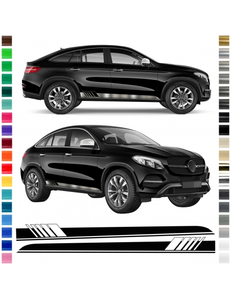 copy of Sticker - side strip set/décor suitable for Mercedes GLE in desired color