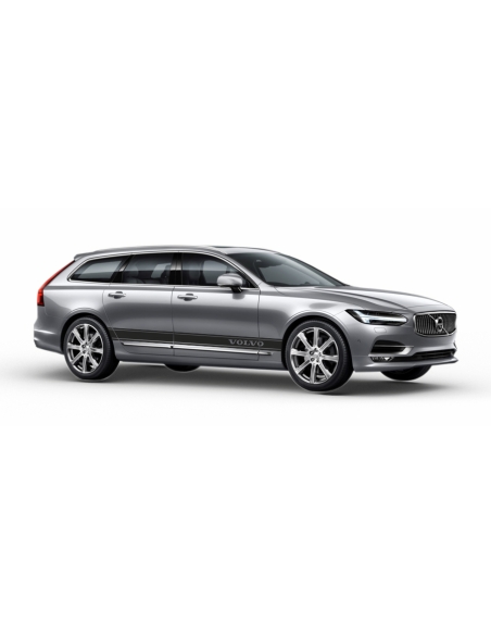 Volvo Auto Seiten-Streifen Aufkleber-Set - B-Ware - Schwarz Glanz