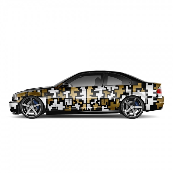 "Customizable Sports Car Decal Set - Express Your Style with Pixel Mo