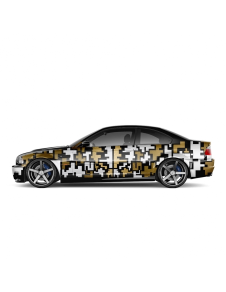 "Customizable Sports Car Decal Set - Express Your Style with Pixel Mo
