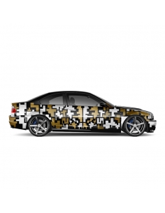 "Customizable Sports Car Decal Set - Express Your Style with Pixel Mo