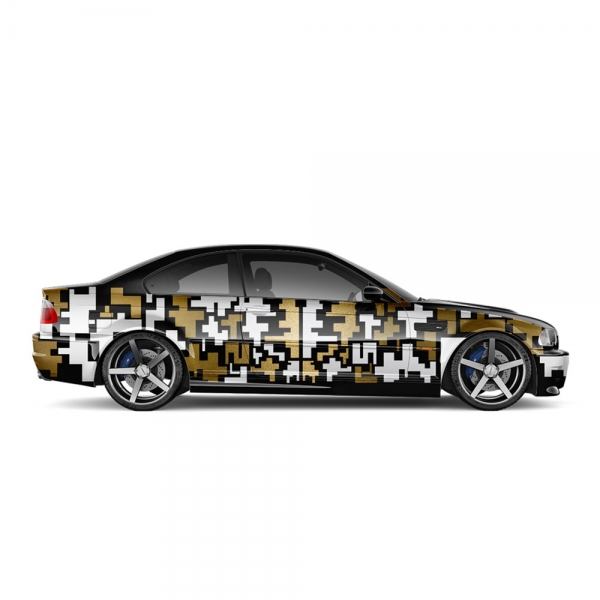 "Customizable Sports Car Decal Set - Express Your Style with Pixel Mo