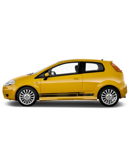 copy of Sticker - side stripe set/décor suitable for Fiat Punto in desired color