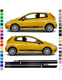 copy of Sticker - side stripe set/décor suitable for Fiat Punto in desired color