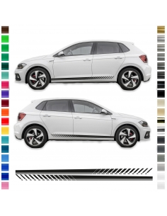 copy of Sticker - side stripe set/décor suitable for VW / Volkswagen Polo in desired color