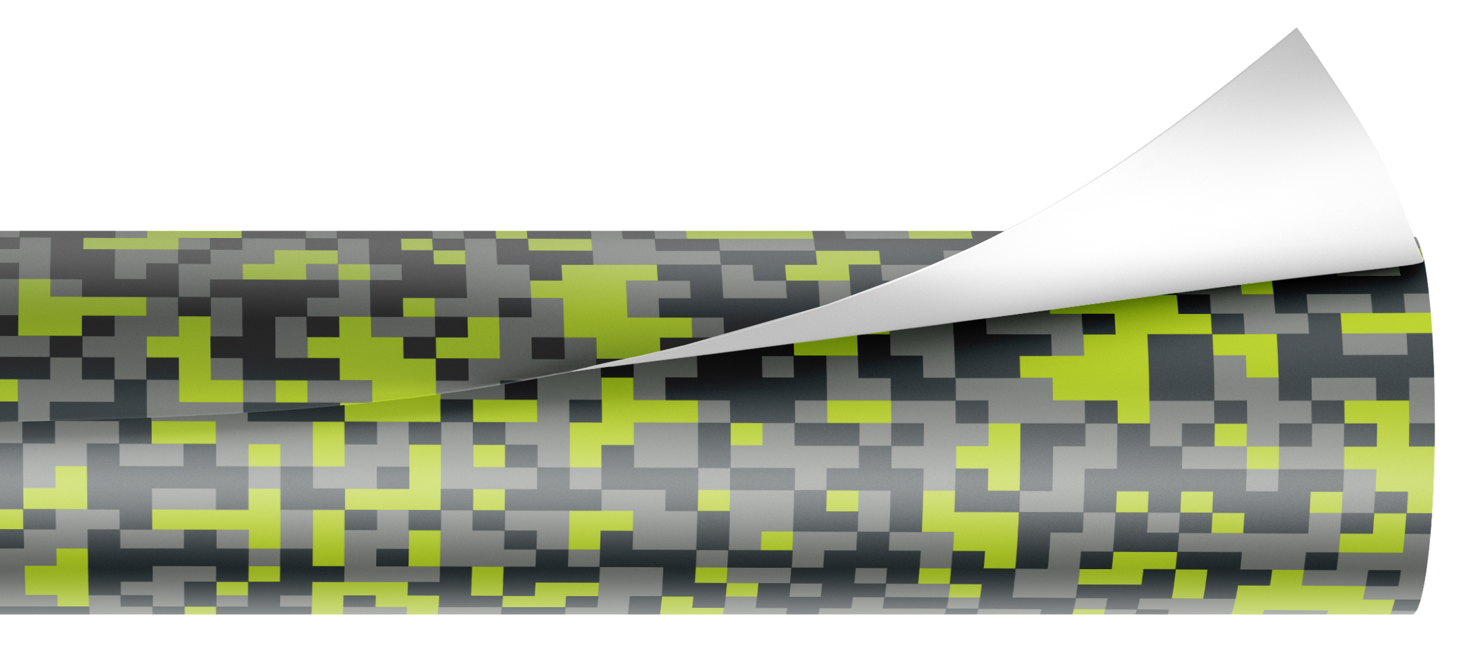 3D Pixel Camouflage Folie GRAUSTUFEN Hochglanz, Motiv Folien, Wrapping  Folien
